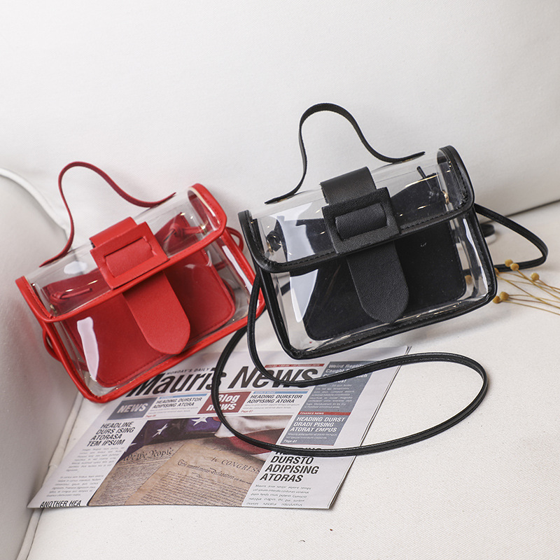 Women's 2022 New Trendy Transparent Jelly Bag Korean Style Crossbody Shoulder Bag