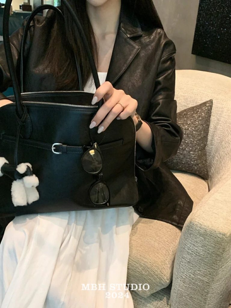 MBH 2024 Winter Top Layer Cowhide Shell Tote Shoulder Bag